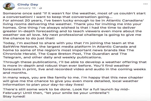 Cindy Day's Facebook
