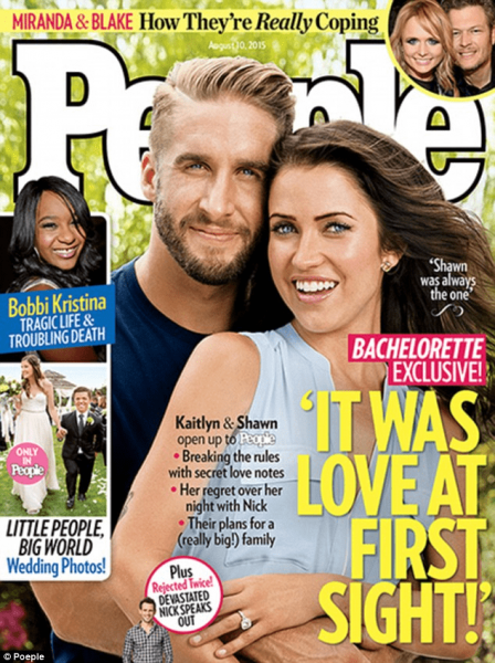 Kaitlyn and Shawn Booth posed for the People magazine’s cover