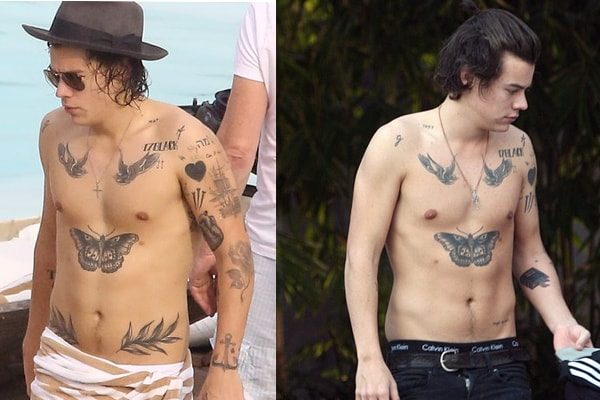 Harry Styles has got a lot of tattoos