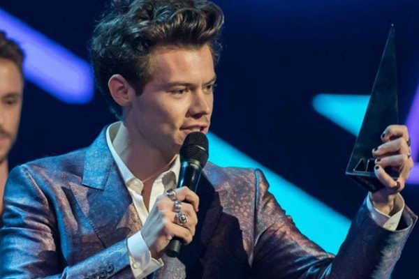 Singer Harry Styles with awards