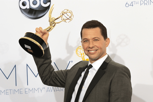 Jon Cryer in Hugo at the #EmmyAwards 2012 receiving an award as Outstanding Lead