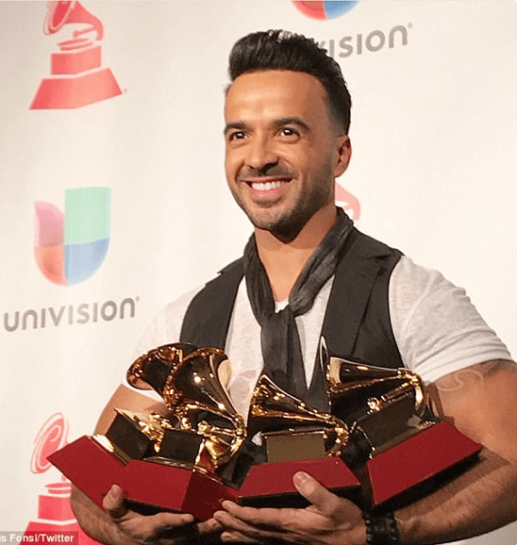 Luis Fonsi received 4 Latin Grammy Awards for his song Despacito