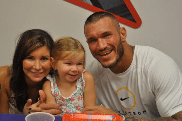 Samantha with ex-husband Orton and daughter