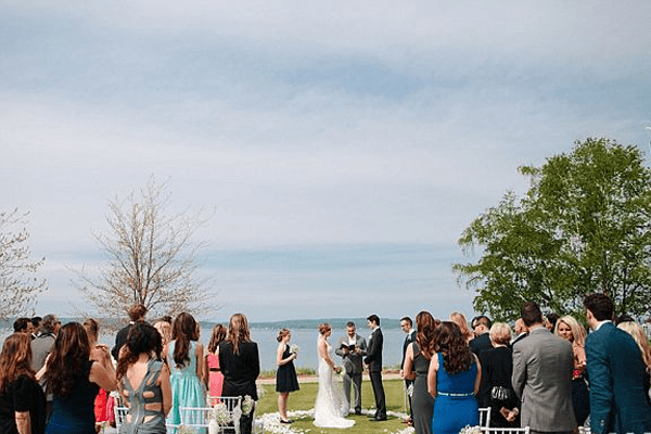 Ben Aaron and Ginger Zee's Marriage at Bay Harbour, Michigan