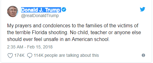 Donald Trump condolence