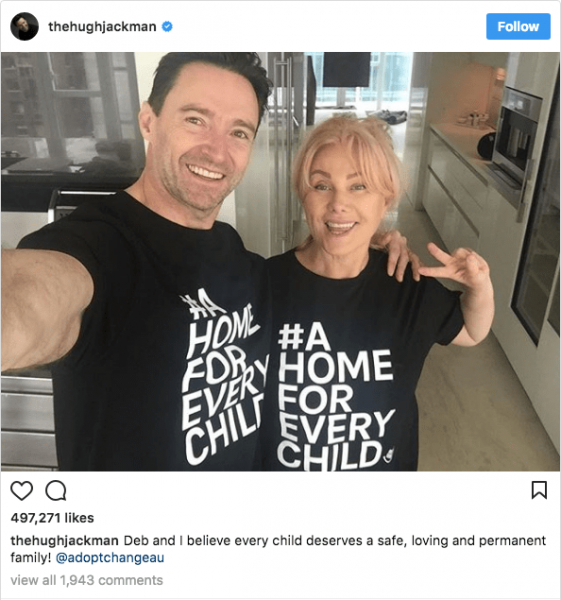 Hugh and Deborra appeal for adopting Kids