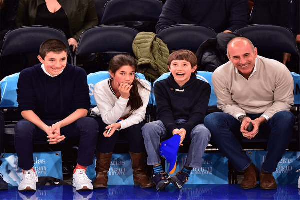 Matt Lauer With his kids