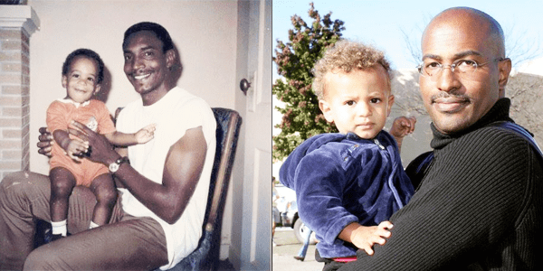 Van Jones with Dad and Van Jones with son