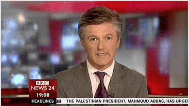 Tim Wilcox as BBC News Presenter