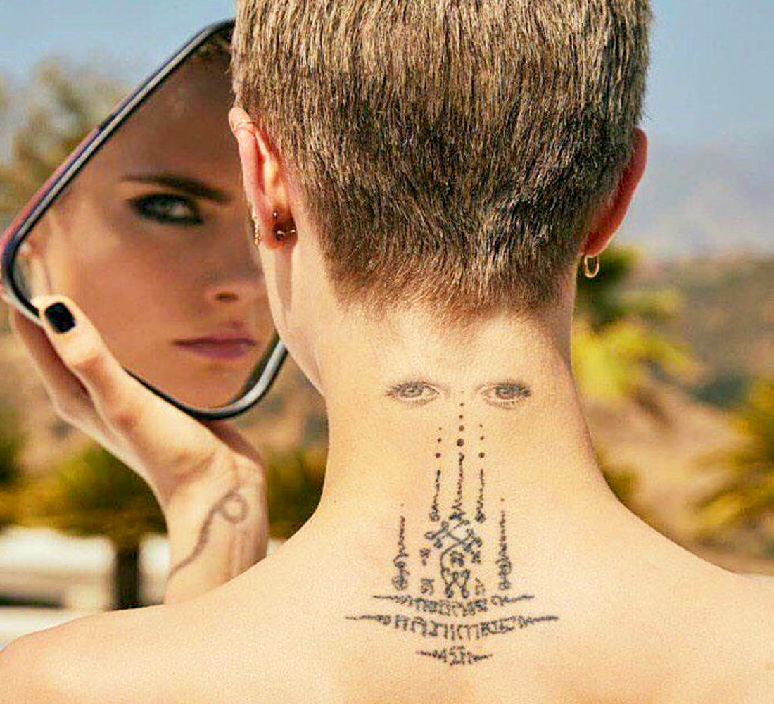 Worst Celebrity Tattoos Cara Delevingne