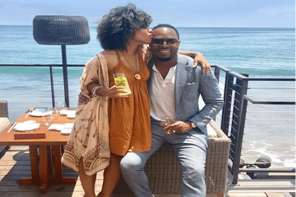 Amirah Vann with her beau, Patrick Oyeku.