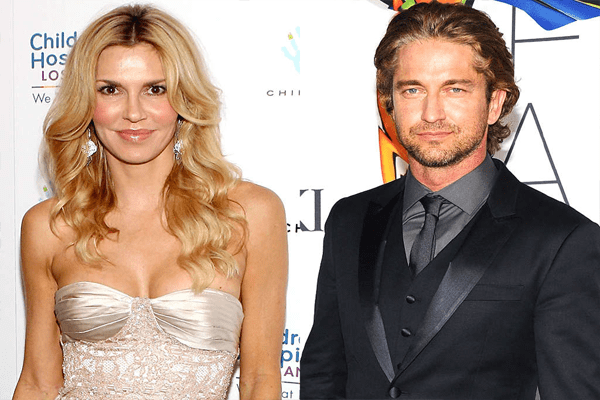 Brandi Glanville with Gerard Butler