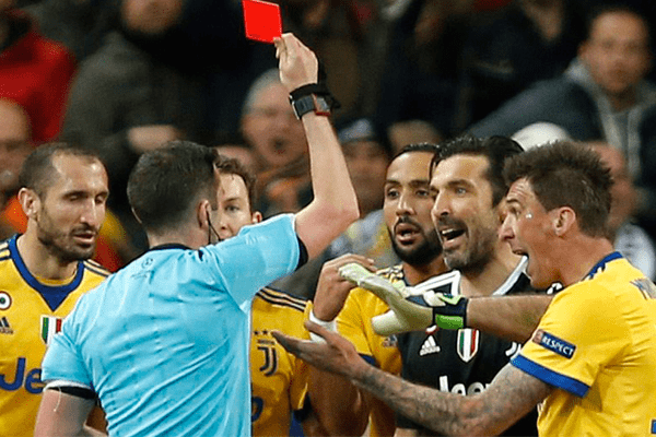 Buffon Red Card