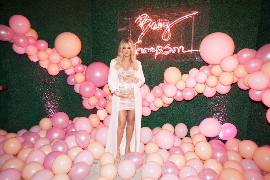 Khloe Kardashian baby shower and name