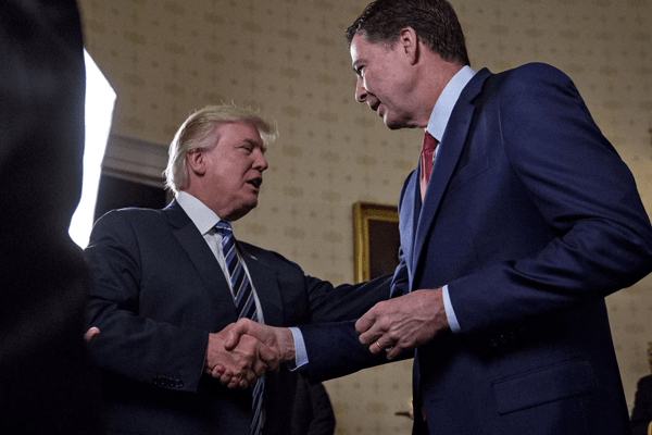 Ex- FBI director Comey’s first interview since his firing, labels Trump “Unfit to be President”.