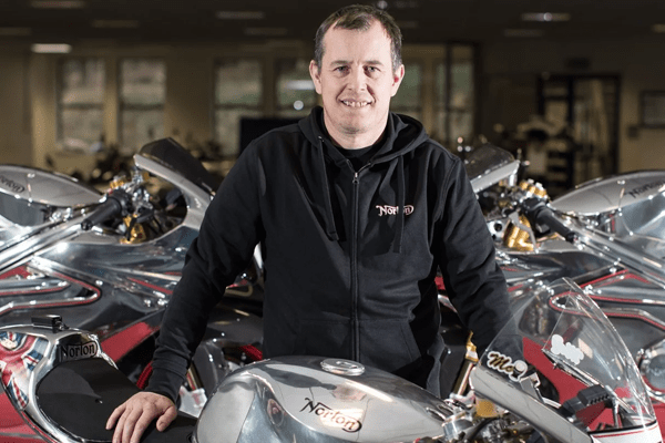 A picture of a Isle of Man TT Racer John Mcguinness
