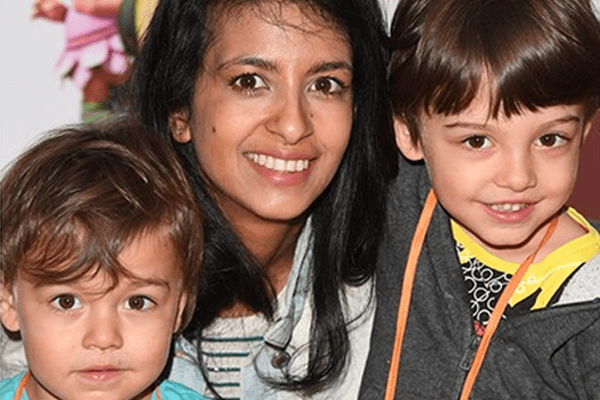 Konnie Huq with her two kids