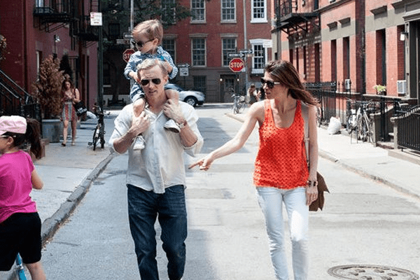 Dan Abrams with his family