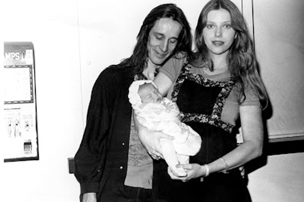 A picture of Baby Liv Tyler with her mother Bebe Buell & Todd Rundgren