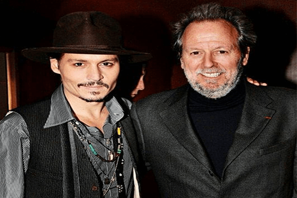 A picture of famous actor Johnny Depp with his half broter Danny