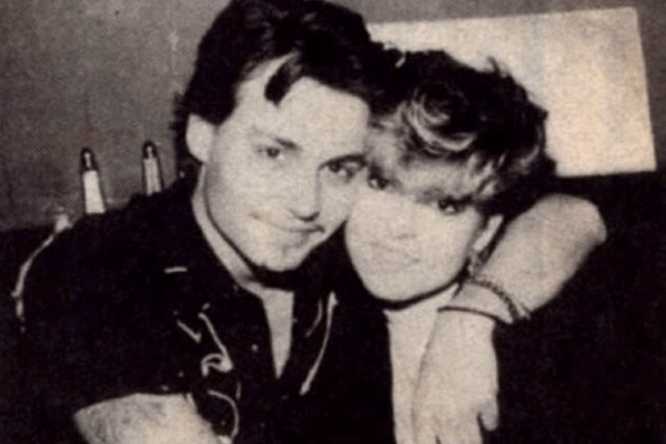 Christi Dembrowski with brother Johnny Depp