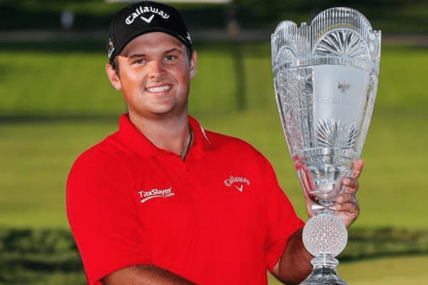 Patrick Reed with Barclays cup