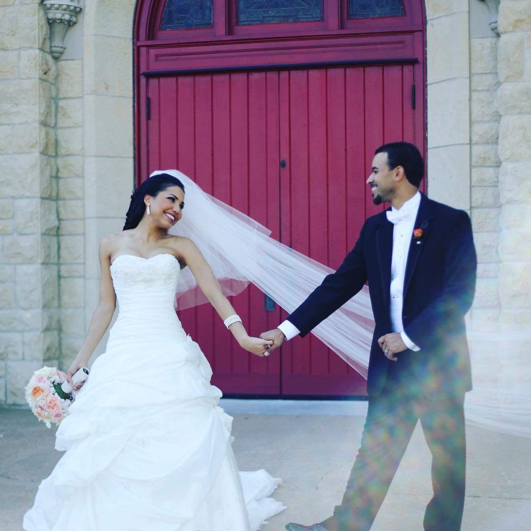 Stephanie Ramos with her husband Emio Tomeoni