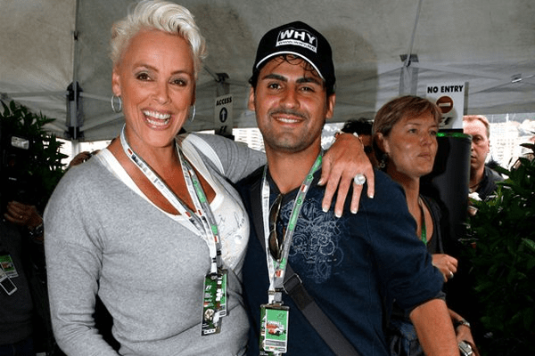 Brigitte Nielsen and Mattia Dessi