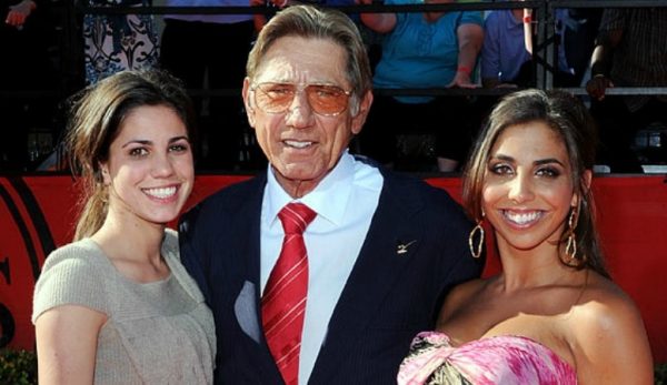 Joe Namath and his daughters