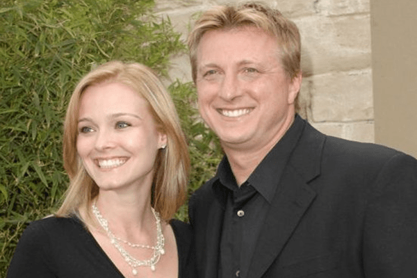 A picture of Stacie Zabka with her husband William Zabka