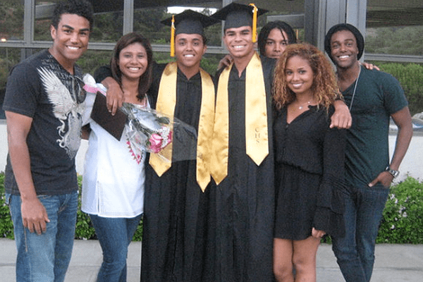 Stevanna Jackson with her siblings, family members