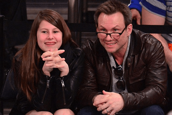 Christian Slater with his daughter Eliana Sophia Haddon-Slater