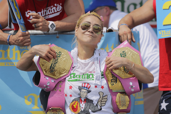 Miki Sudo is the five times Nathan's Hot Dog Eating Competition