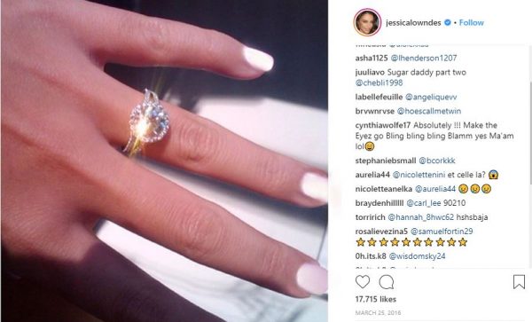 Jessica Lowndes engagement ring Jon Lovitz fake