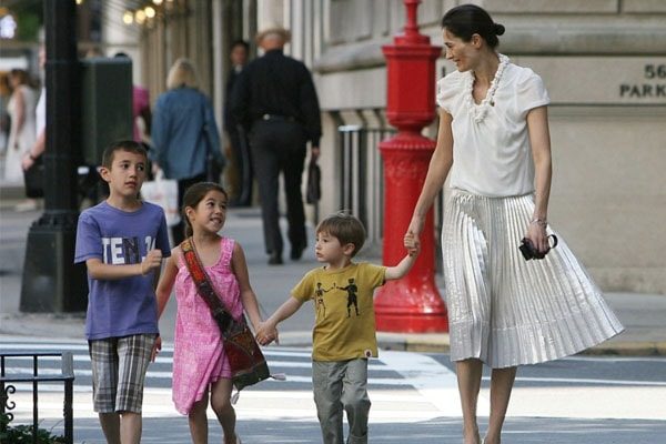 Matt Lauer's wife, Annette Roque, with children- Jack, Romy, and Thijs