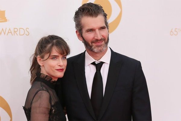 Amanda Peet with Husband David Benioff