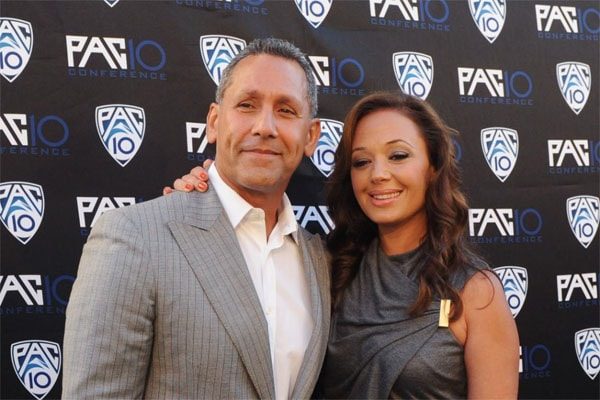 Angelo Pagan and Leah Remini's couple image