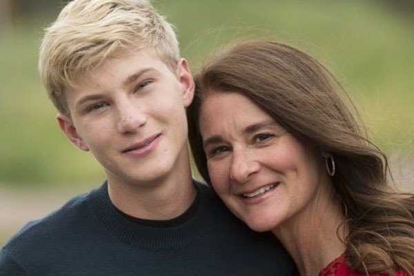 Bill Gates' son Rory John Gates and wife, Melinda Gates.