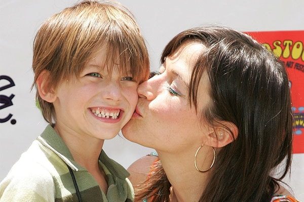 Actress Brooke Langston with son Zane