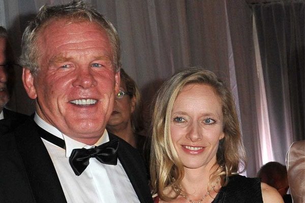 Clytie Lane with husband Nick Nolte at event
