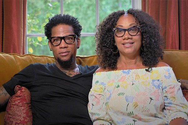 Hughley and wife Ladonna together