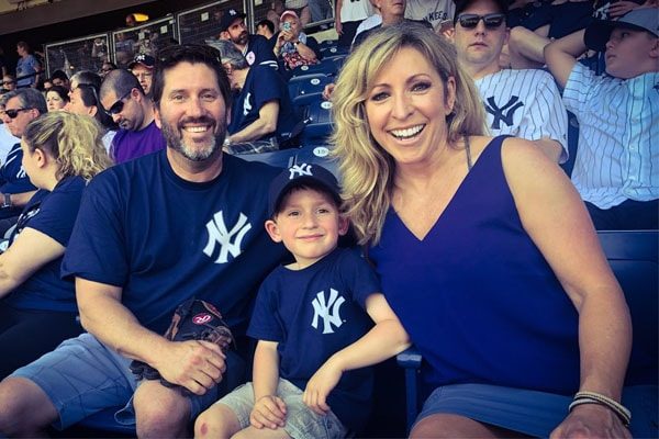 Kenny Kramme with his wife Laura Ingle and son