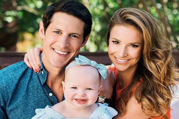 Kristin Fisher and Walker Harrison with daughter, Clara Fisher Forehand.