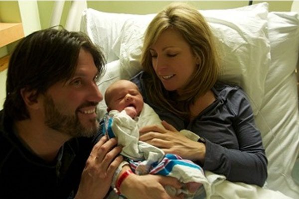 Laura Ingle and husband with son Jackson Kramme