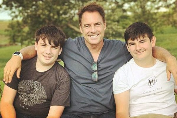 Leanza Cornett children with Mark Steines