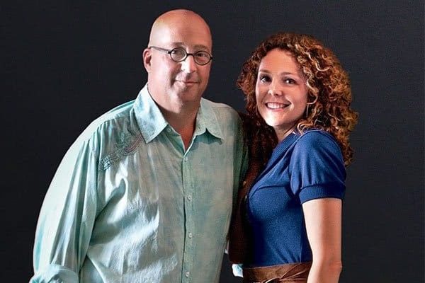 Rishia Haas, Andrew Zimmern and son, Noah