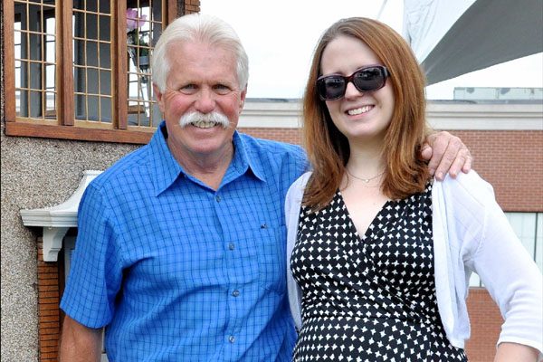 Wayne Carini with his daughter