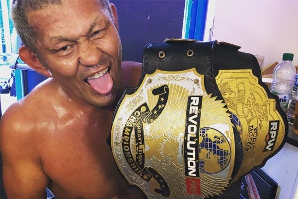 Heavy Weight Champion Minoru Suzuki