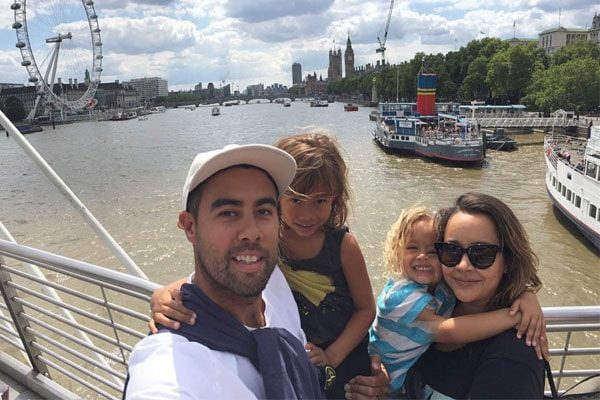 Ashlee Koston and Husband Eric Koston with children