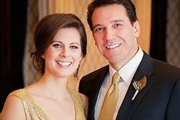 Erin Burnett and David Rubulotta in their wedding